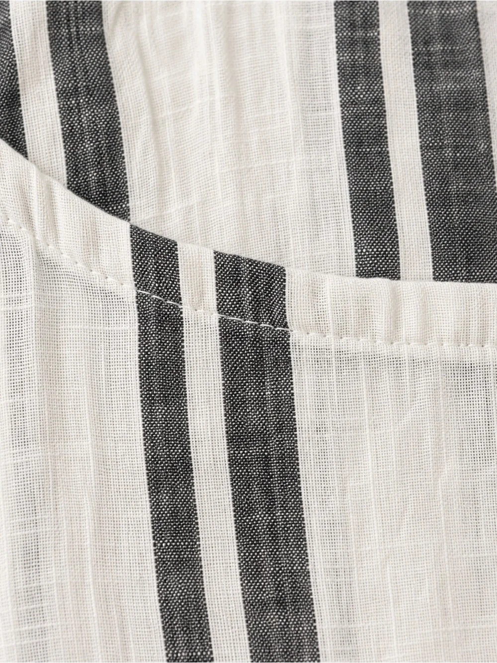 C&C California 100% Linen Striped Sleeveless Back Button Tank Top M - Picture 5 of 10